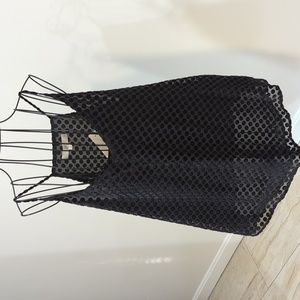 Nwt polka dot velvet top